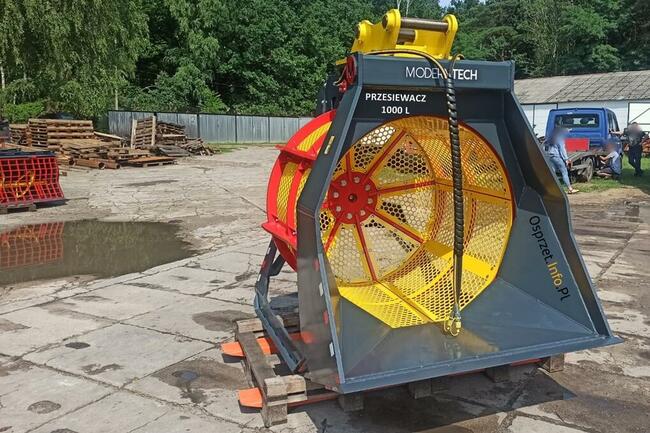 Łyżka przesiewająca do ziemi, gruzu - przesiewacz MAX 1000L