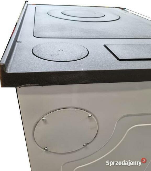 Piec kuchenny kuchnia ALFA 85 G biała, prawa / lewa