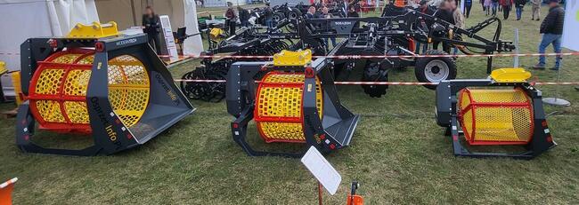 Łyżka przesiewająca do ziemi , gruzu - przesiewacz bębnowy