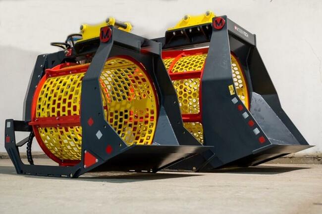 Łyżka przesiewająca do ziemi, gruzu - przesiewacz MAX 1000L