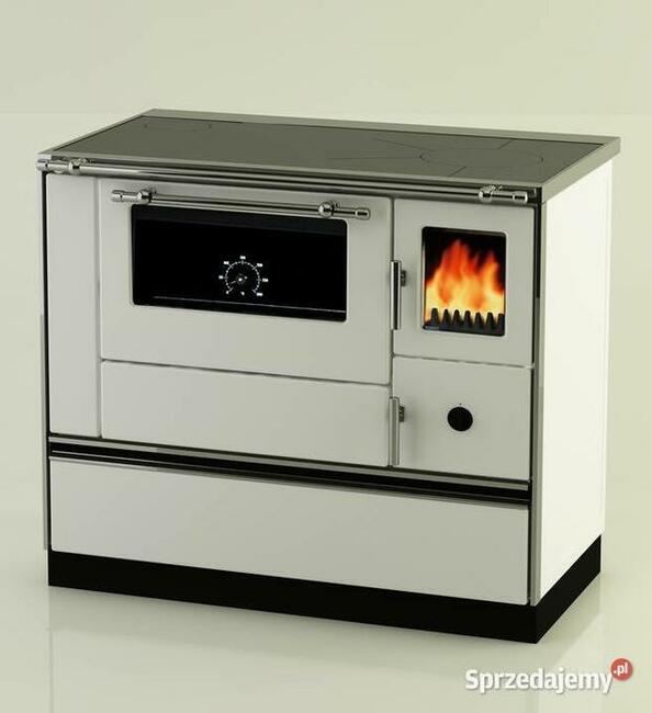Piec kuchenny kuchnia DOMINANT 90 biała, lewa