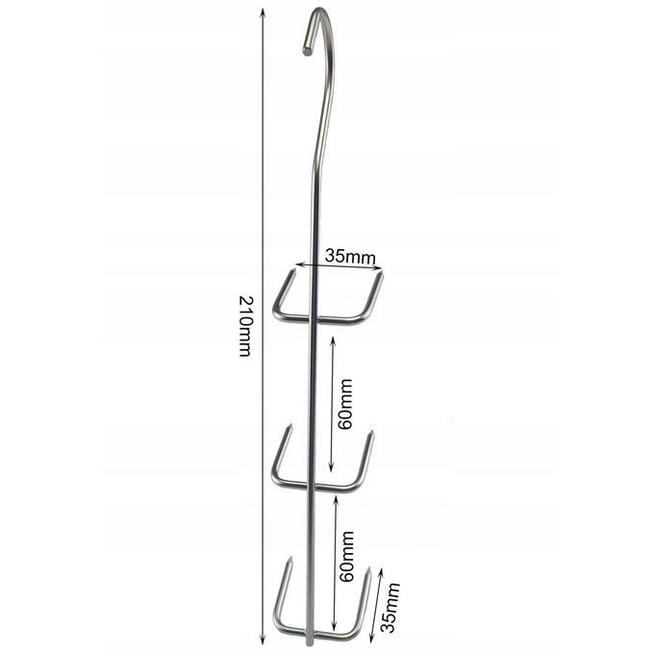 Hak Haki Do Wędzenia FILETÓW RYB DORSZA WĘGORZA 3 sztuki