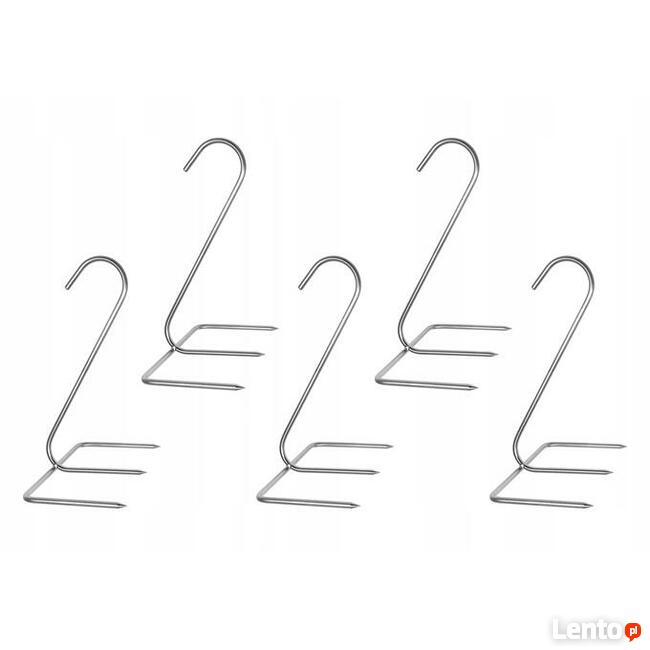 Hak Haki Do Wędzenia KURCZAKA GRUBY 4 mm INOX 5 sztuk