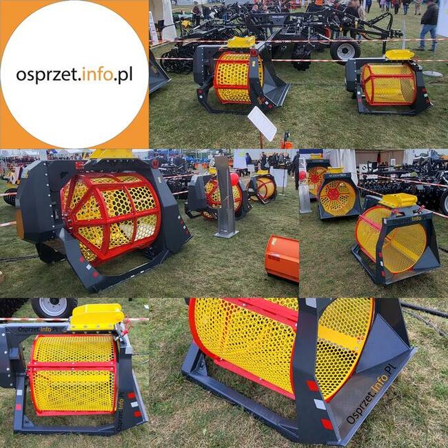 Łyżka przesiewająca do ziemi , gruzu - przesiewacz bębnowy