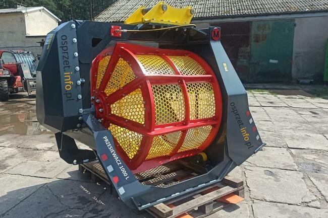 Łyżka przesiewająca do ziemi, gruzu - przesiewacz MAX 1000L