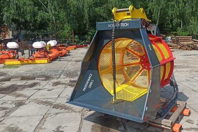 Łyżka przesiewająca do ziemi, gruzu - przesiewacz MAX 1000L