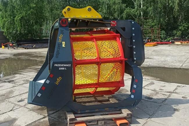 Łyżka przesiewająca do ziemi, gruzu - przesiewacz MAX 1000L
