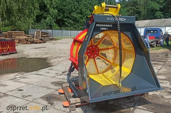 Łyżka przesiewająca do ziemi, gruzu - przesiewacz MAX 1000L