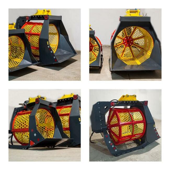 Łyżka przesiewająca do ziemi, przesiewacz bębnowy - PSB 500L