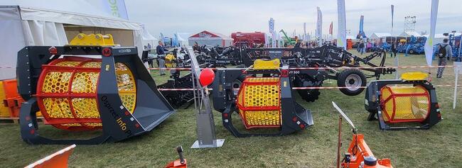 Łyżka przesiewająca do ziemi , gruzu - przesiewacz bębnowy