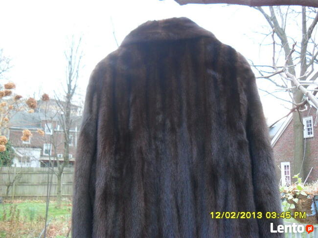 nowe, futro/plaszcz z brazowych norek, XL