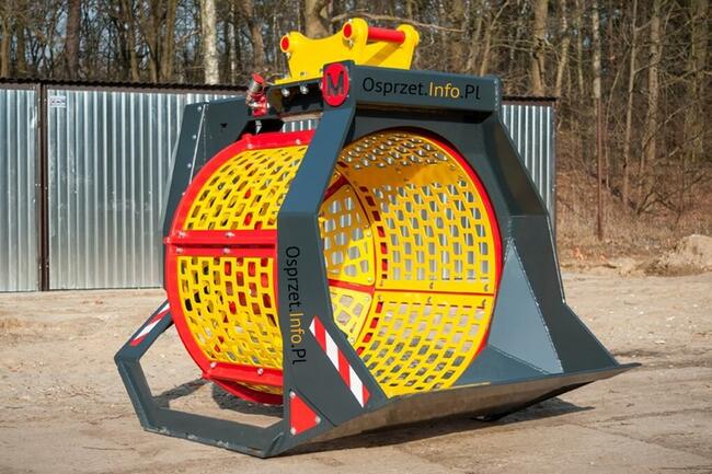 Łyżka przesiewająca do ziemi, przesiewacz bębnowy - PSB 500L