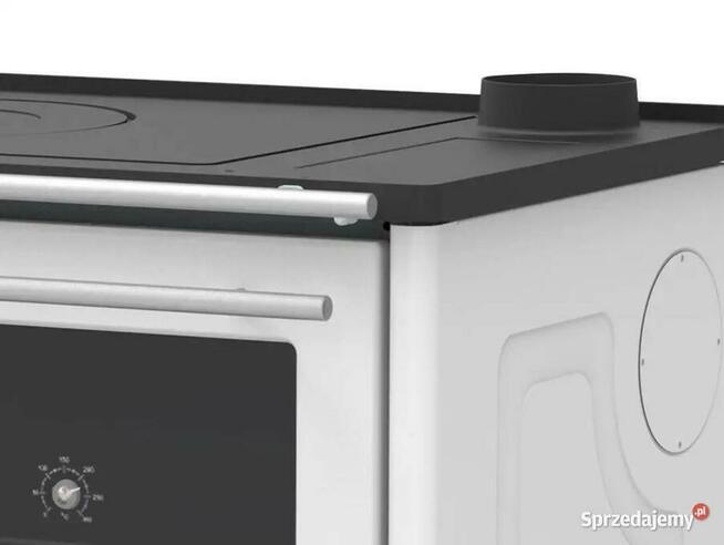 Piec kuchenny kuchnia ALFA 85 G biała, prawa / lewa