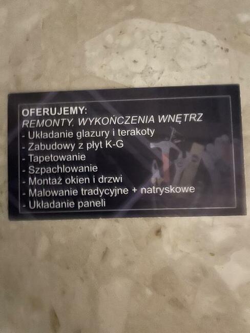 Przyjmę zlecenia remontowobudowlane