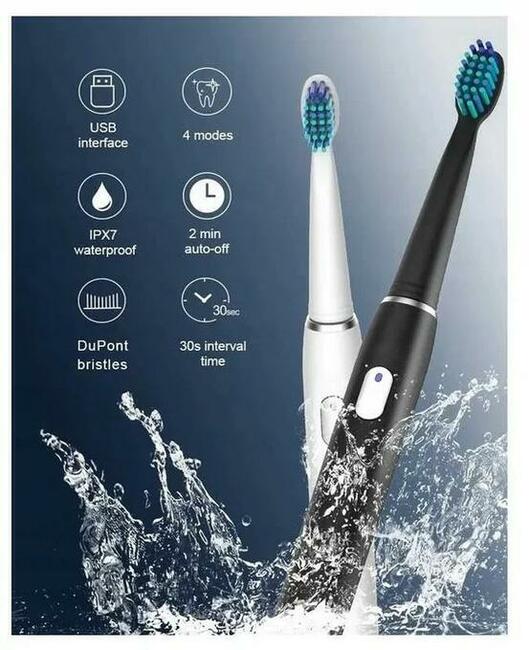 Szczoteczka elektryczna Seago SG-551 czarna lub biała