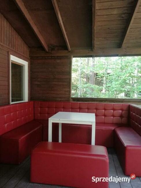 Domek Borsuk w lesie nad jeziorem Sasek Wielki Nocleg Mazury