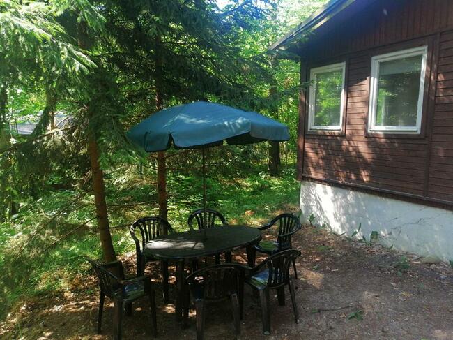 Domek Okoń nad jeziorem Sasek Wielki koło Szczytna mazury