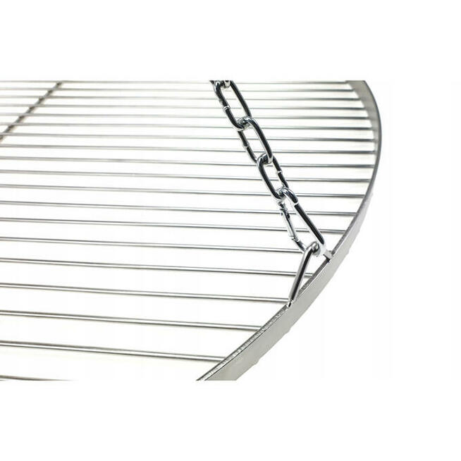 Ruszt 60 cm INOX Podwieszany Z Łańcuchem Do Grilla Trójnożnego