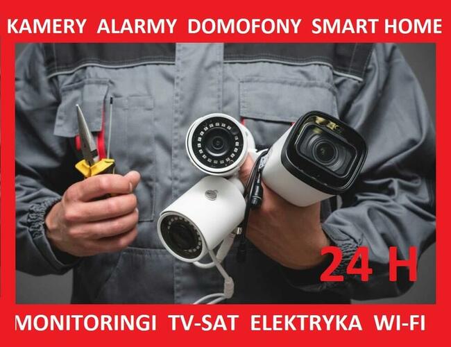SERWIS - Kamery, Alarmy, Elektryka, Domofony, Monitoring, TV