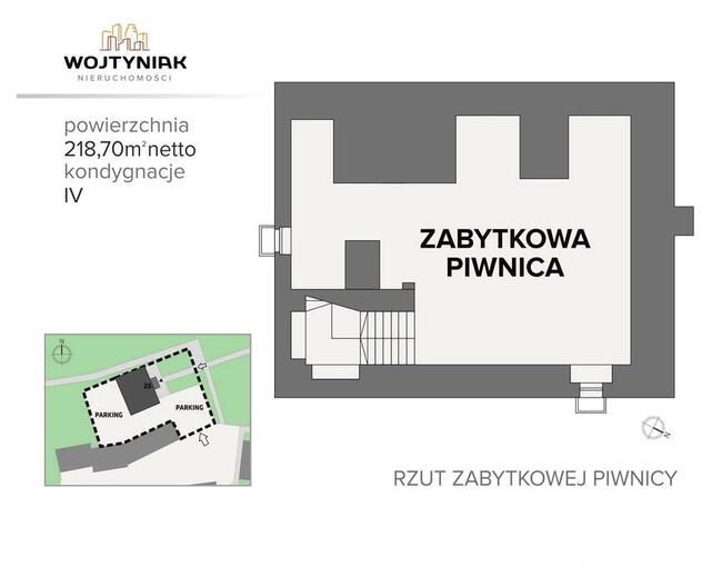 DUŻY lokal z PARKINGIEM Kamienica historyczna na biuro