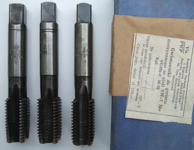 GWINTOWNIK M22 M22x2,5 M 22 HSS FWP VIS FANAR KOMP CIECHANÓW