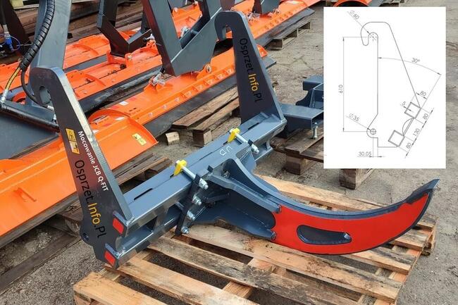 Zrywak do korzeni DWUZĘBOWY do ładowarki JCB - Q-FIT