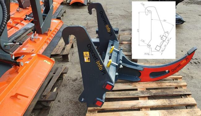 Zrywak do korzeni DWUZĘBOWY do ładowarki JCB - Q-FIT
