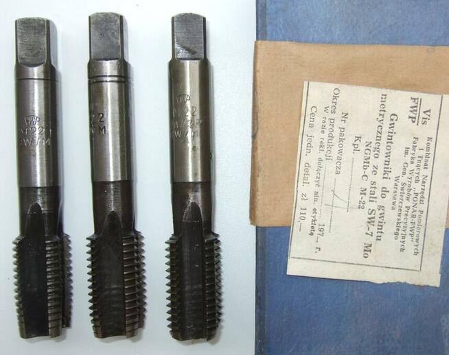 GWINTOWNIK M22 M22x2,5 M 22 HSS FWP VIS FANAR KOMP CIECHANÓW