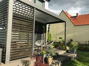 system zabudowy żaluzjowej -pergoli, przegrody,