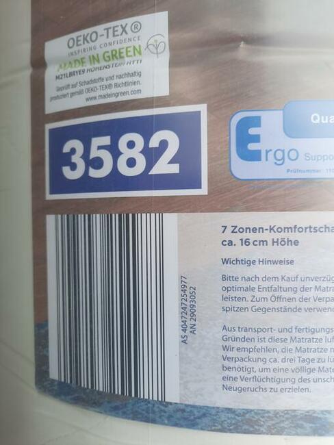 16cm Materac piankowy 140x200 Novitesse 7 stref