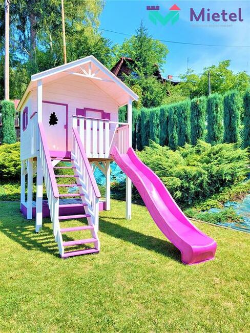 Plac zabaw do samodzielnego montażu. Domek wszystkie akcesor