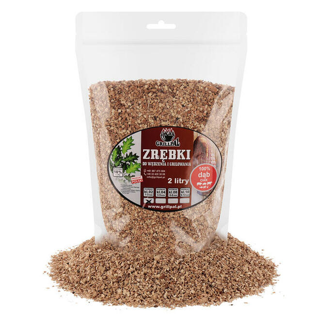 Zrębki wędzarnicze DĄB KL-04/2L GRILLPAL