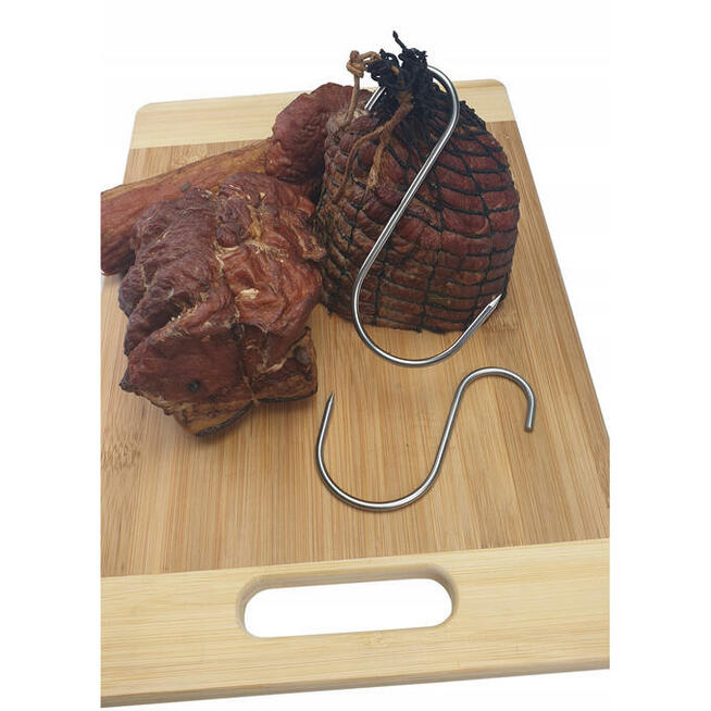 Hak Haki Do Wędzenia KURCZAKA GRUBY 4 mm INOX 5 sztuk