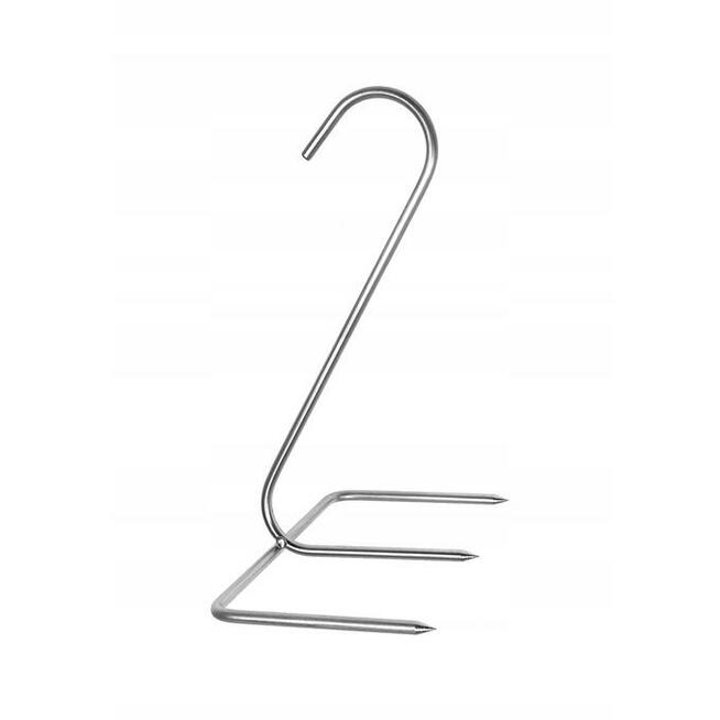 Hak Haki Do Wędzenia KURCZAKA GRUBY 4 mm INOX 3 sztuki