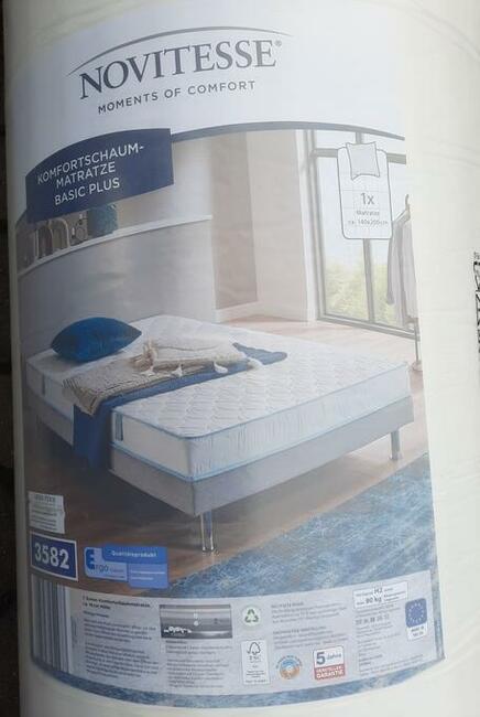 16cm Materac piankowy 140x200 Novitesse 7 stref