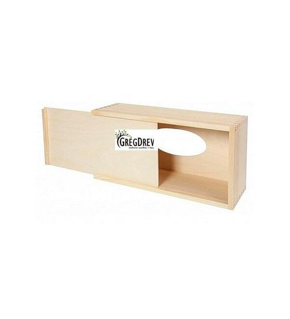 drewniane pudełko chustecznik