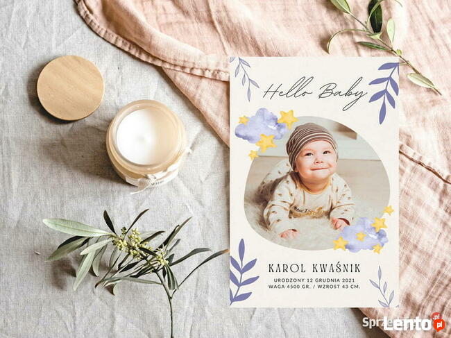 Metryczka dziecka spersonalizowany prezent na urodziny