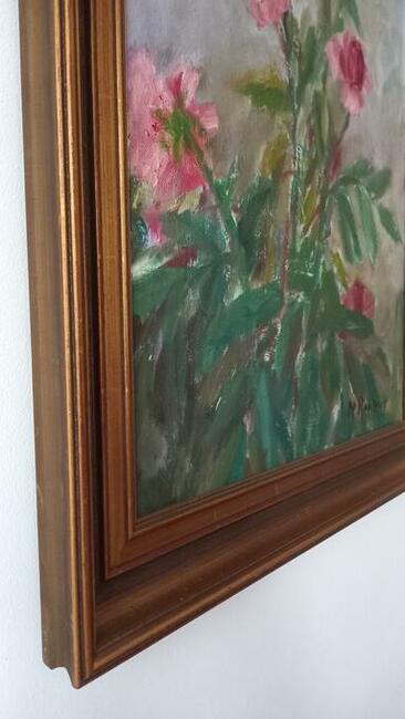 Obraz olejny róże - sygnowany