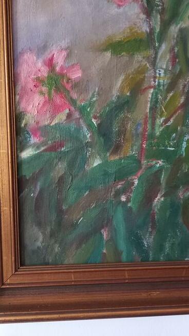 Obraz olejny róże - sygnowany