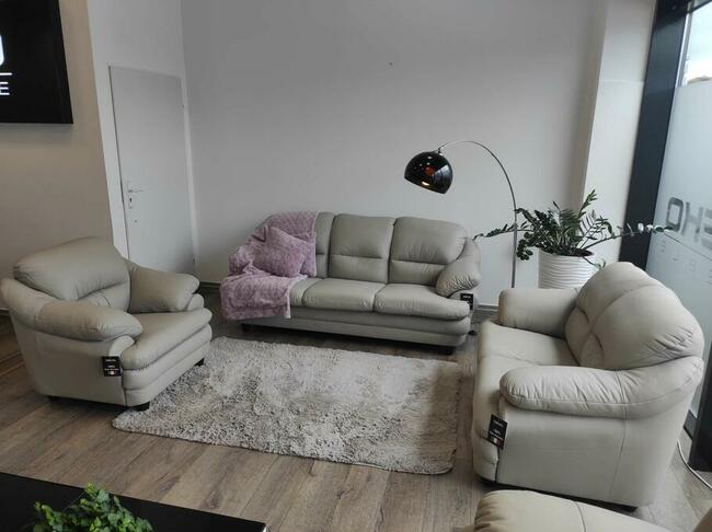 Puchacz najwyższej jakości Komplet wypoczynkowy SKÓRA 100%