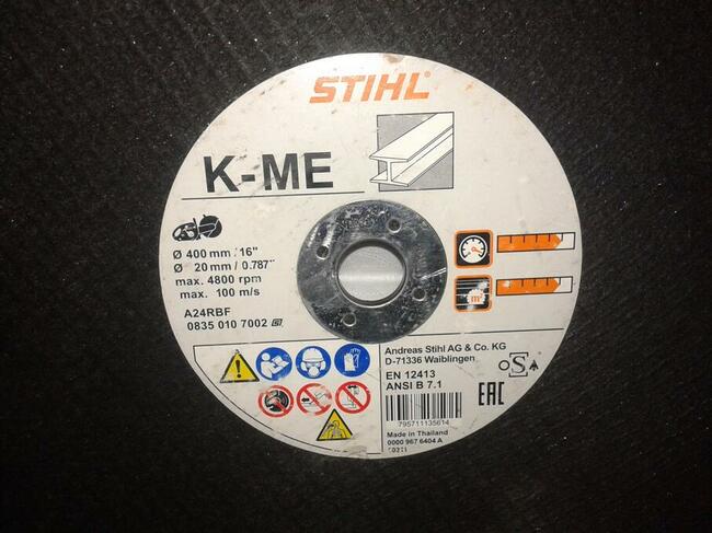 Największa pila przecinarka STIHL TS 800 6,8KM 7 tarcz 400m