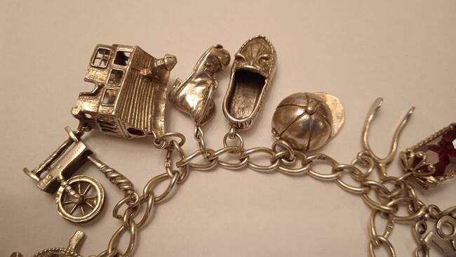 Bransoletka srebrna próba 925 waga 47 gram