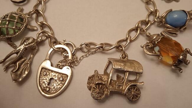 Bransoletka srebrna próba 925 waga 47 gram