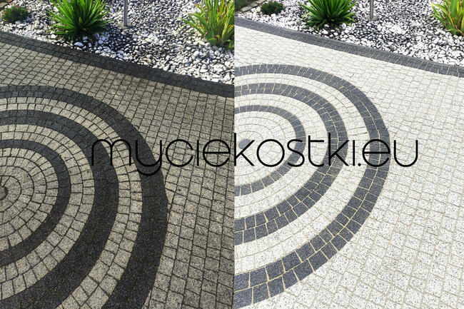 Mycie czyszczenie KOSTKI brukowej ELEWACJI - KRAKÓW