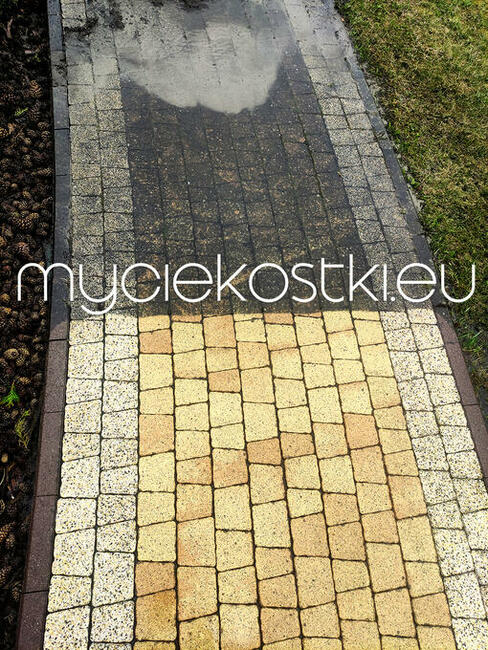 Mycie czyszczenie KOSTKI brukowej ELEWACJI - KRAKÓW