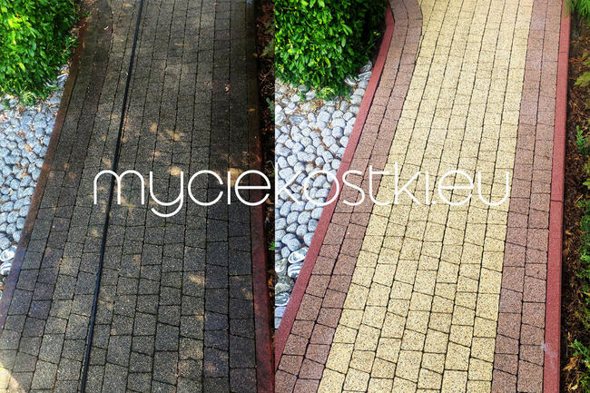 Mycie czyszczenie KOSTKI brukowej ELEWACJI - KRAKÓW