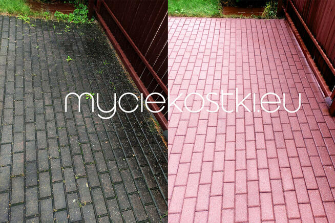 Mycie czyszczenie KOSTKI brukowej ELEWACJI - KRAKÓW