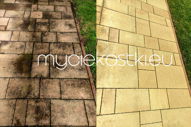 Mycie czyszczenie KOSTKI brukowej ELEWACJI - KRAKÓW