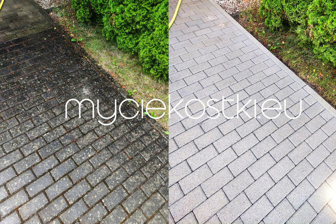 Mycie czyszczenie KOSTKI brukowej ELEWACJI - KRAKÓW