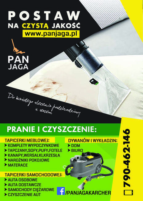 Pranie tapicerki, materacy, wykładzin- Karcher Mosina